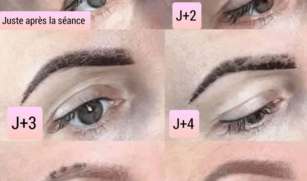 cicatrisation du maquillage permanent