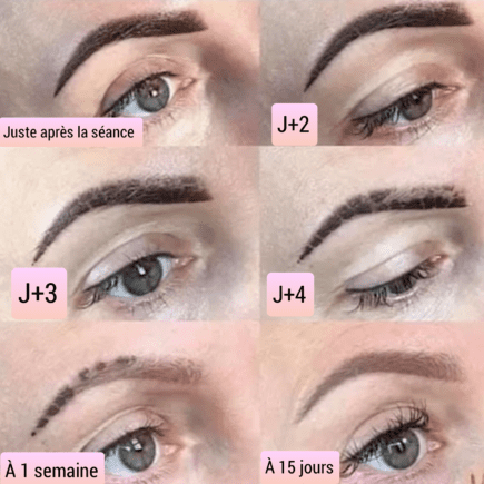 cicatrisation du maquillage permanent