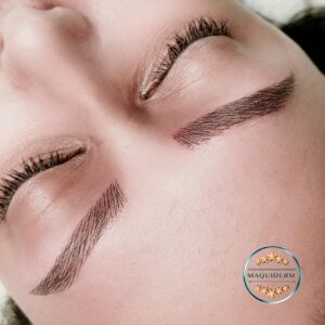 sourcils poil à poil