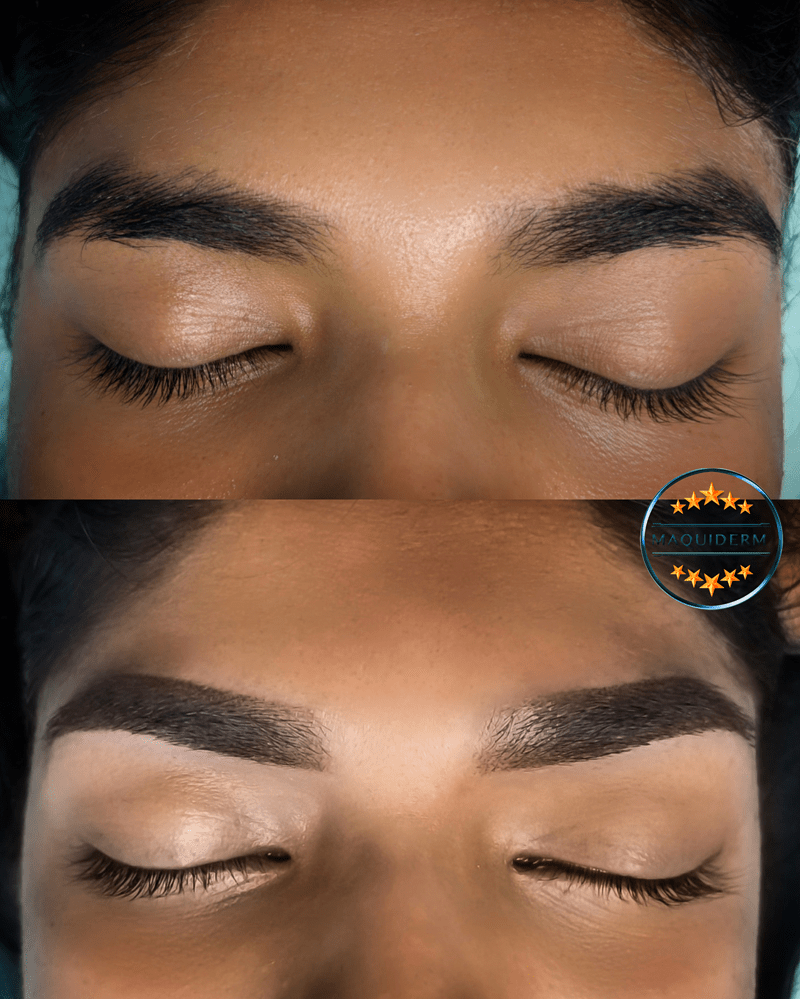 Sourcils poudrés
